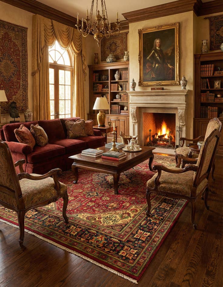 Detail image of 6' 6 x 9' 10  Hand Knotted Tabriz Persian Wool Rug