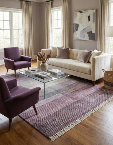 4' 11 x 6' 8 Hand Knotted Darya Wool Rug