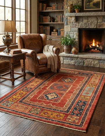 3' 6 x 5' 7 Kashkuli Wool Rug