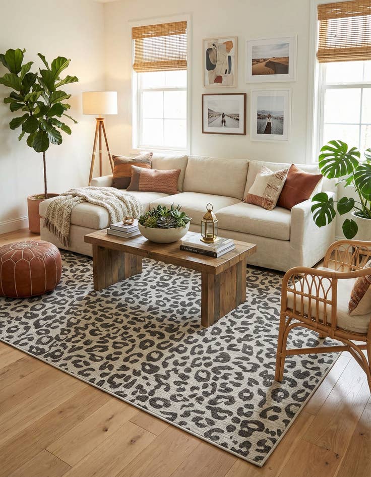 Detail image of 10' x 13'  Washable Safari Indoor / Outdoor Rug