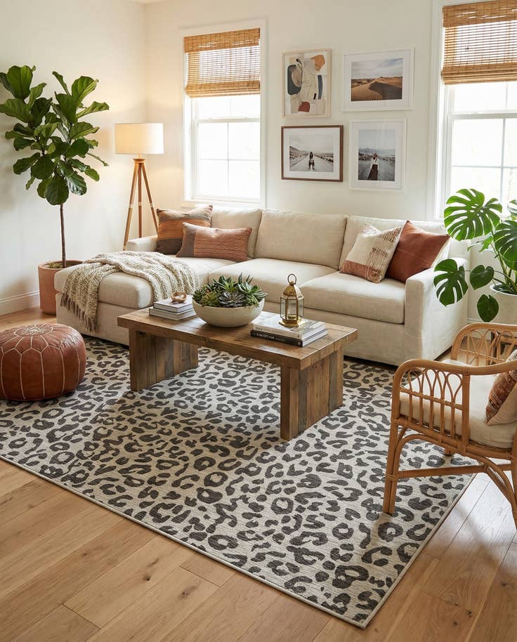 Detail image of 10' x 13' Easy-Clean Safari Indoor / Outdoor Rug
