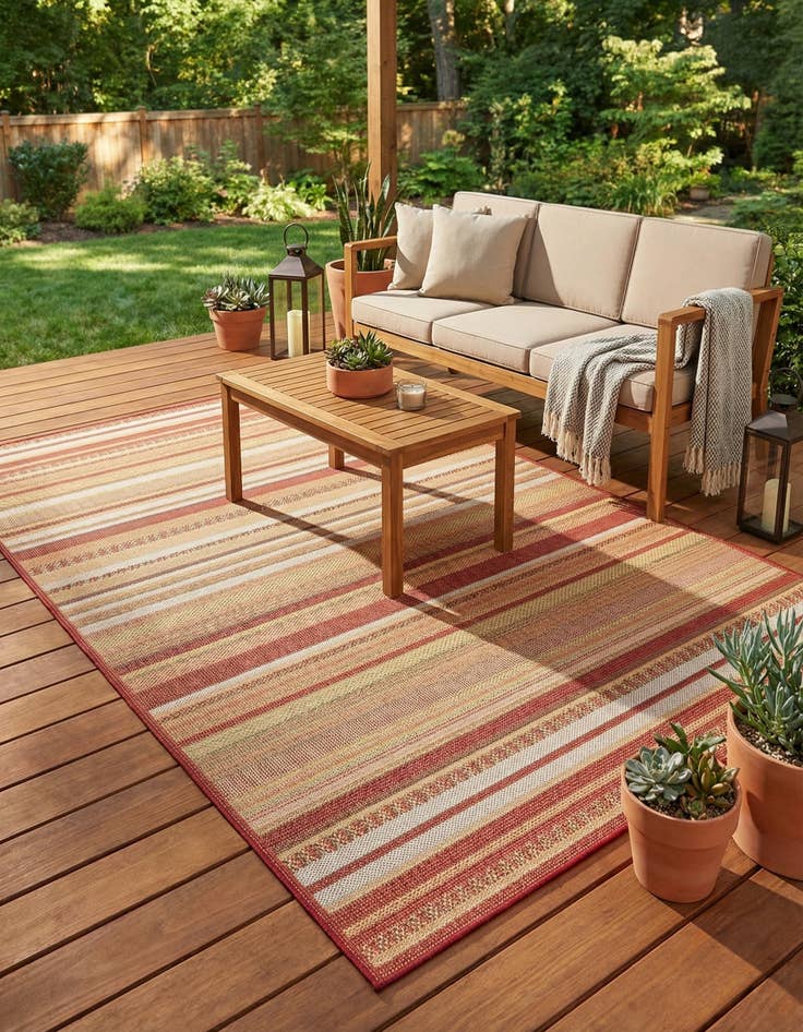 Detail image of 6' x 9'  Washable Baja Indoor / Outdoor Rug