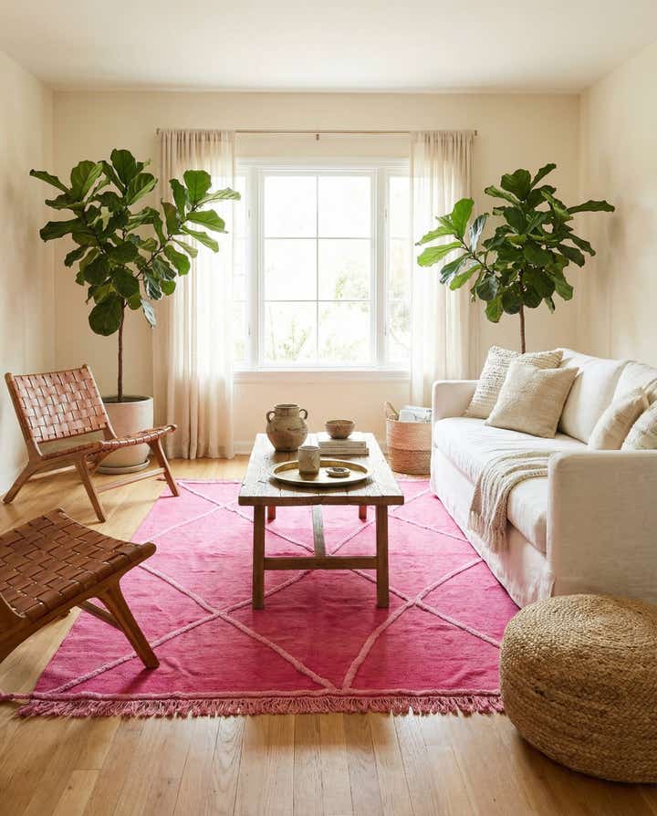 4' 2 x 6' Hand Knotted Moroccan Wool Rug