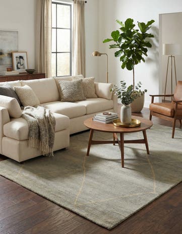 5' 7 x 8' 1 Hand Knotted Darya Wool Rug