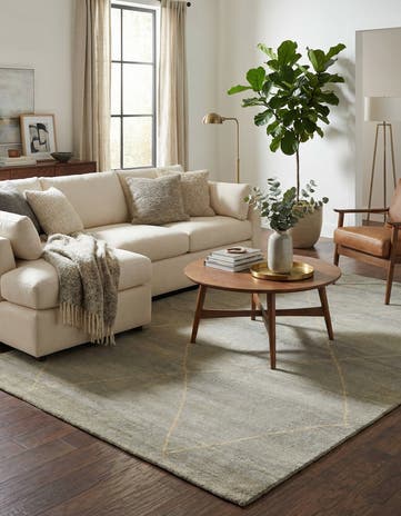 5' 7 x 8' 1 Hand Knotted Darya Wool Rug