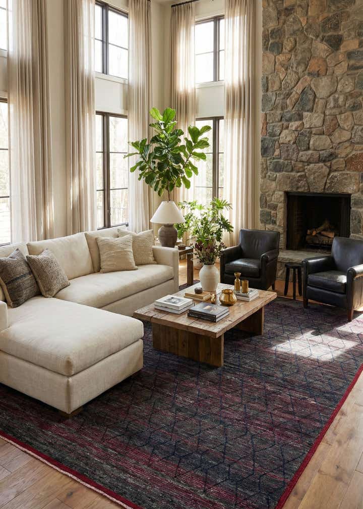 9' 6 x 12' 9 Hand Knotted Moroccan Wool Rug