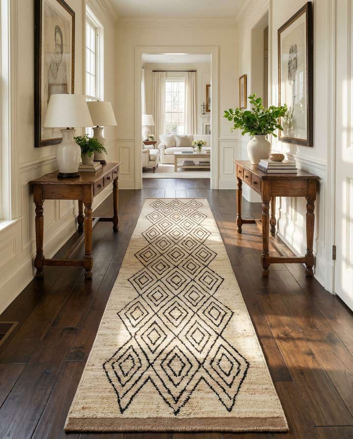 3' 2 x 15' 3 Hand Knotted Moroccan Wool Runner Rug