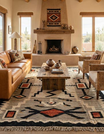 7' 10 x 11' 2 Hand Knotted Darya Wool Rug