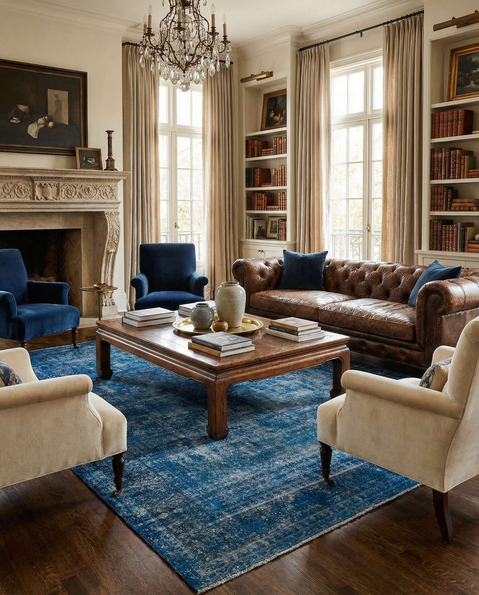 9' 9 x 12' 11 Vintage Royal Wool Rug