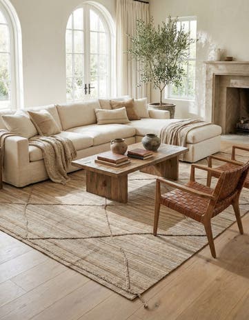 8' 2 x 9' 10 Hand Knotted Moroccan Wool Rug