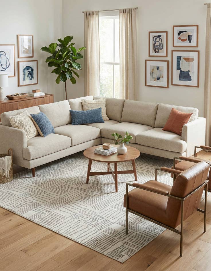 Detail image of  7' 10 x 7' 10 Hanahan Square Rug