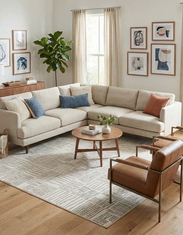 Ivory Hanahan Square Rug