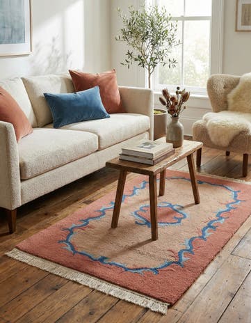 2' 5 x 4' 7 Hand Knotted Tibet Wool Rug