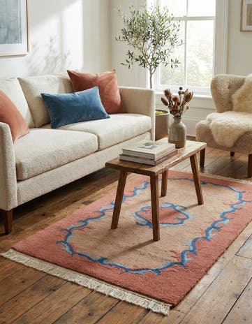 2' 5 x 4' 7 Hand Knotted Tibet Wool Rug