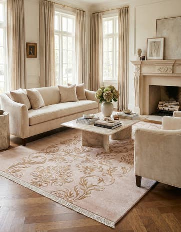 6' 11 x 10' 2 Hand Knotted Darya Wool Rug