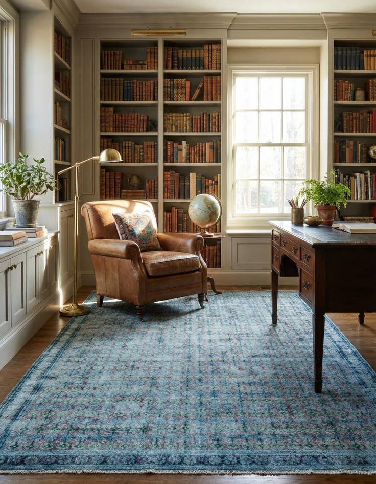 Detail image of 5' 8 x 9' 2 Vintage Royal Wool Rug