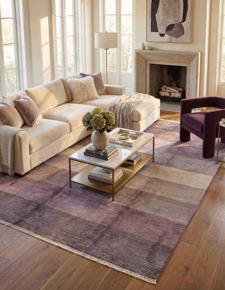 Detail image of  6' 7 x 9' 8  Hand Knotted Darya Wool Rug