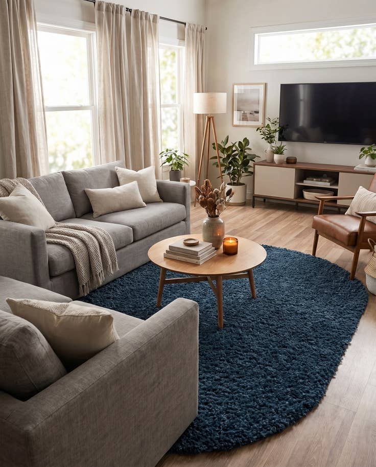 Detail image of 7' 10 x 10' Zermatt Shag Oval Rug