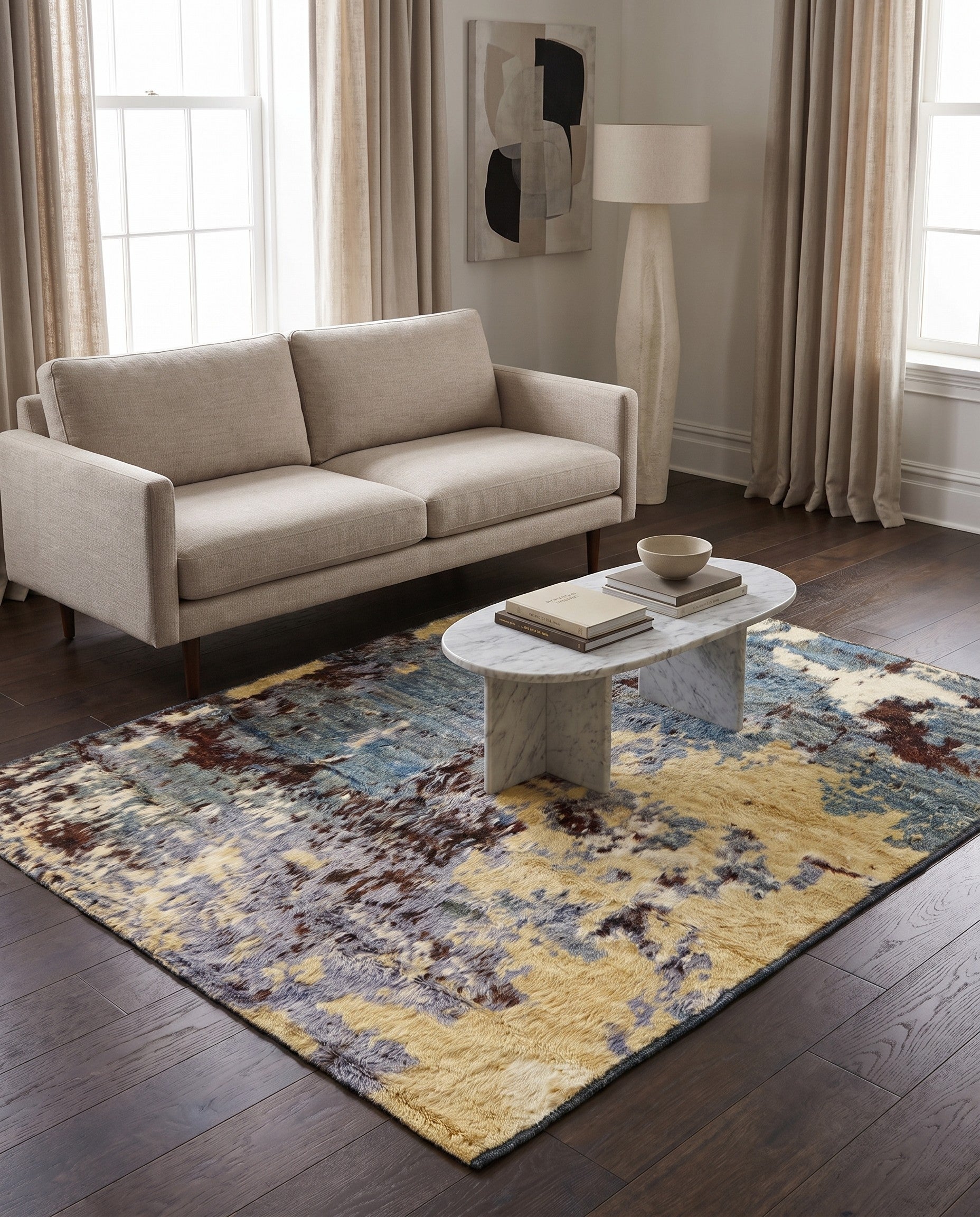 5' x 6' 1 Hand Knotted Darya Wool Rug