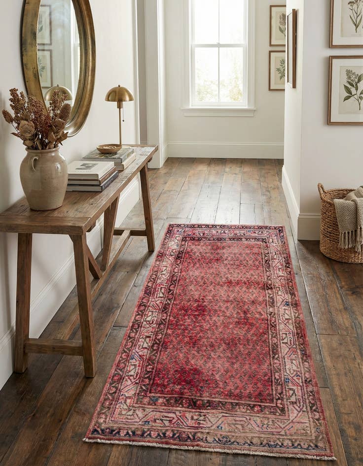 Detail image of  3' 6 x 6' 8  Hand Knotted Ultra Vintage Persian Wool Rug