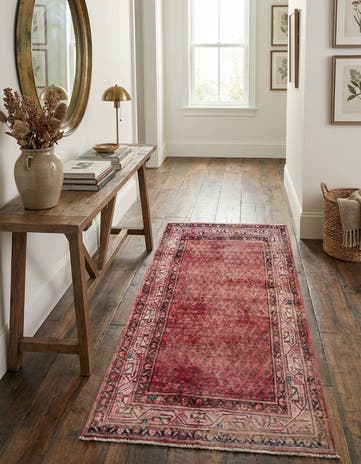 3' 6 x 6' 8 Hand Knotted Ultra Vintage Persian Wool Rug