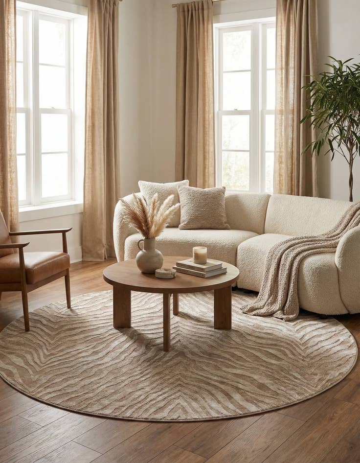 Detail image of 7' 10 x 7' 10 Finsbury Round Rug