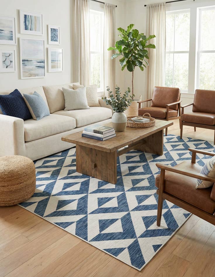 Detail image of 9' x 12' Easy-Clean Jill Zarin Napa Indoor / Outdoor Rug