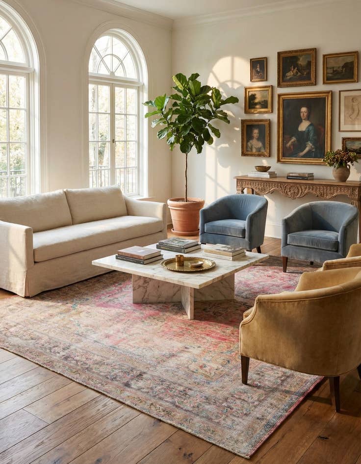 Detail image of  9' 9 x 12' 8  Hand Knotted Ultra Vintage Persian Wool Rug