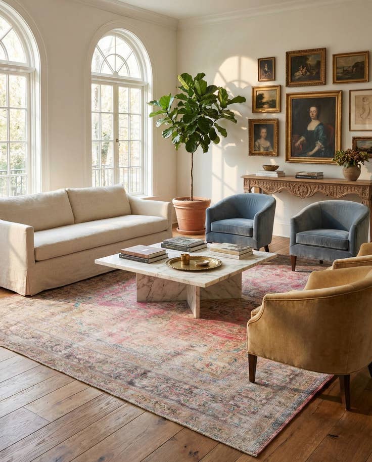 Detail image of 9' 9 x 12' 8 Hand Knotted Ultra Vintage Persian Wool Rug