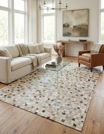 5' 1 x 7' 11 Cowhide Stocks Rug