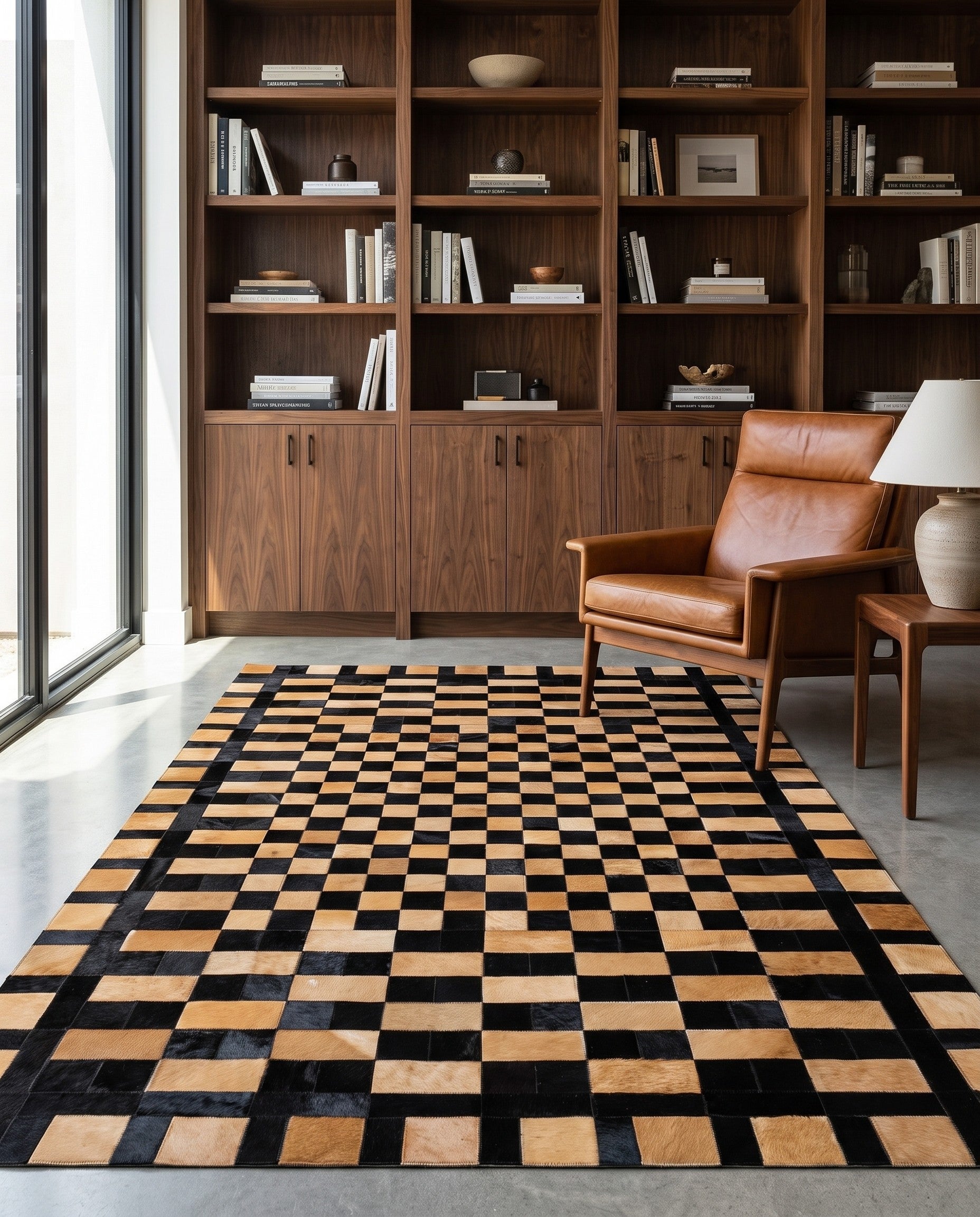 5' 1 x 8' Cowhide - Patchwork Rug