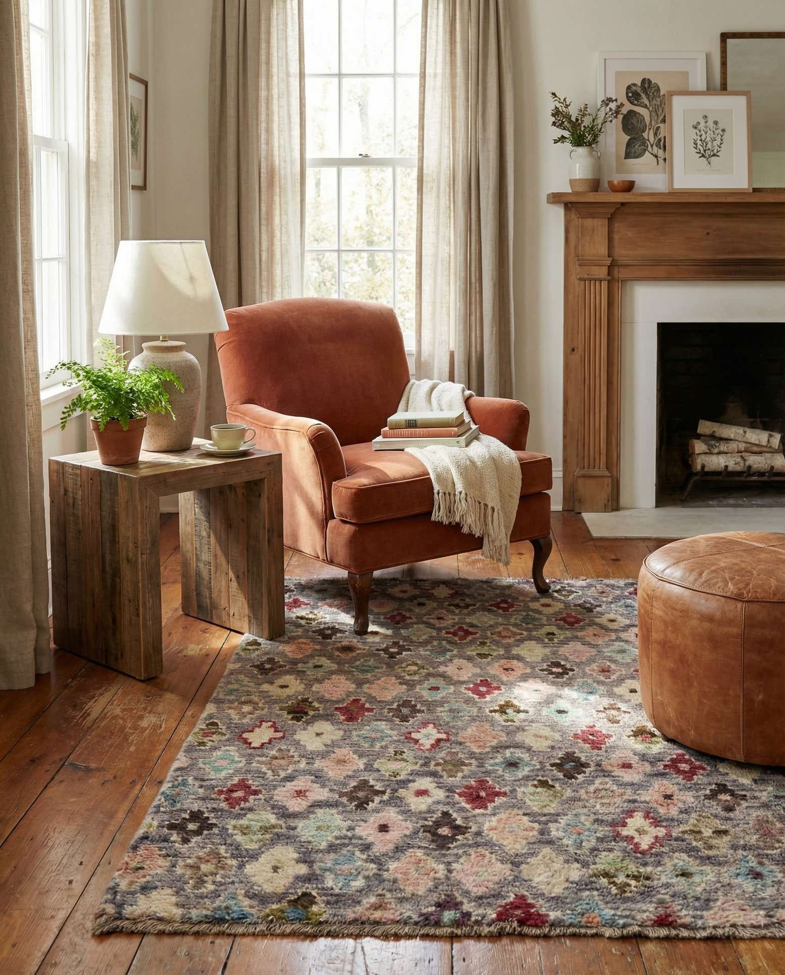 3' 3 x 4' 9 Hand Knotted Balouch Wool Rug