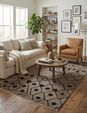 6' 6 x 9' 10 Hand Knotted Darya Wool Rug