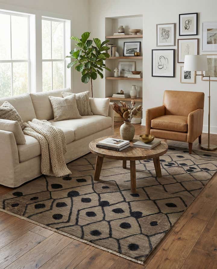 6' 6 x 9' 10 Hand Knotted Darya Wool Rug
