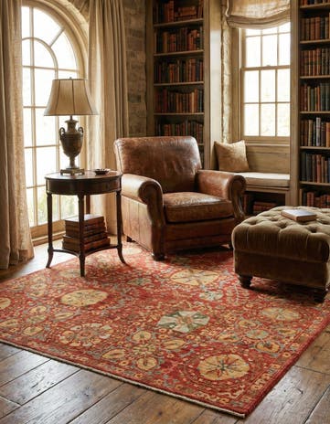 6' 7 x 8' 6 Hand Knotted Ariana Ziegler Oriental Rug