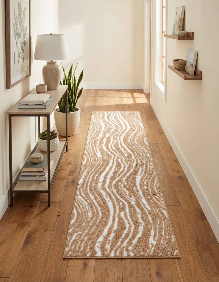 Detail image of  2' 7 x 10' Sepia Runner Rug