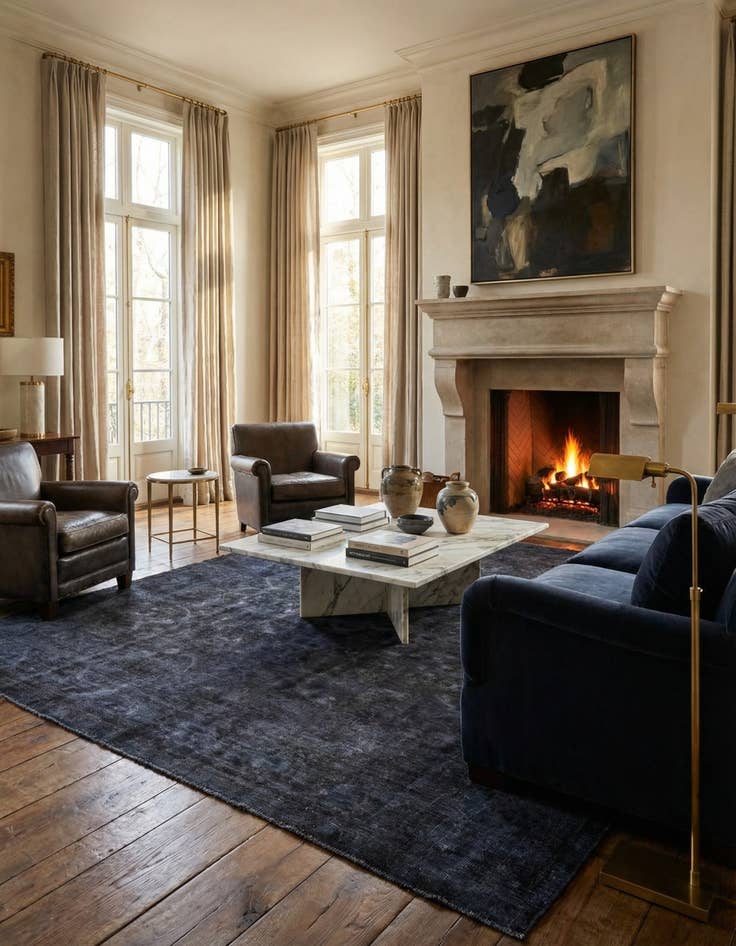 Detail image of 9' 4 x 12' 8 Hand Knotted Ultra Vintage Persian Wool Rug