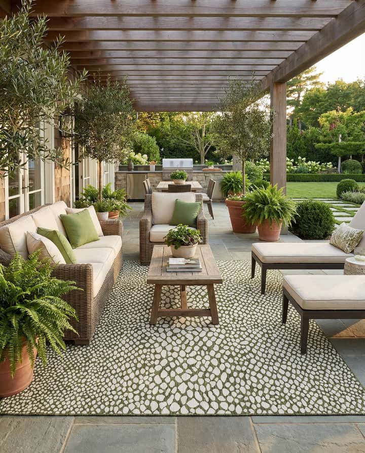 10' 8 x 10' 8 Easy-Clean Jill Zarin Cape Town Indoor / Outdoor Square Rug