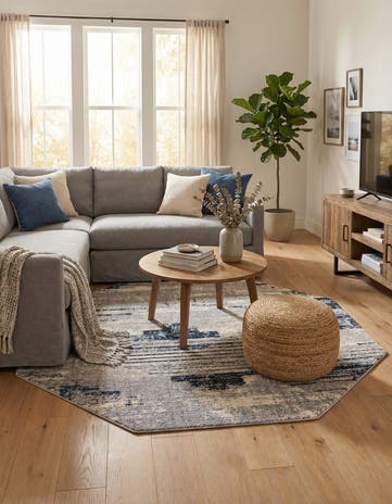 7' x 7' Tucson Octagon Rug