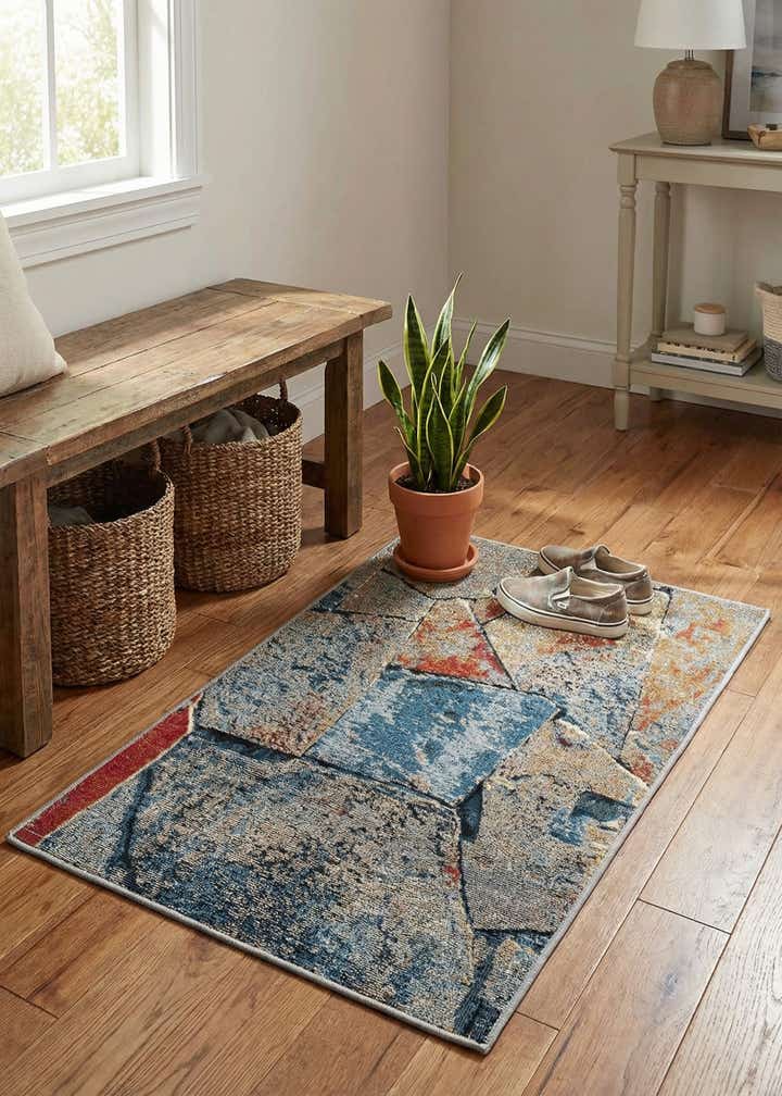 2' x 3' Easy-Clean Modern Indoor / Outdoor Rug