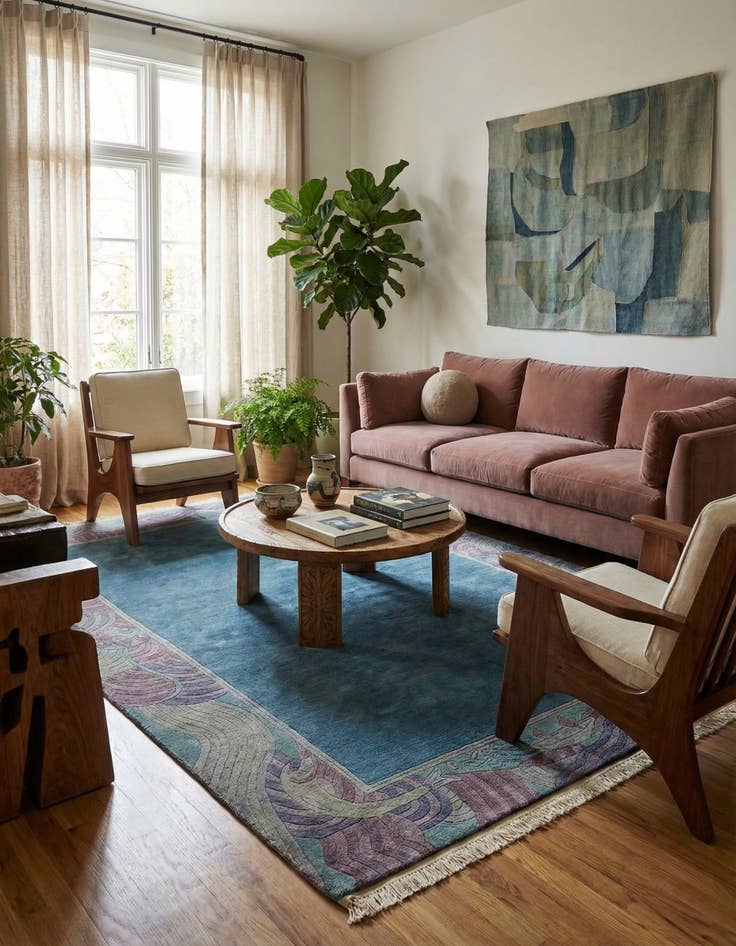 Detail image of 5' 6 x 7' 10  Hand Knotted Nepal Wool Rug