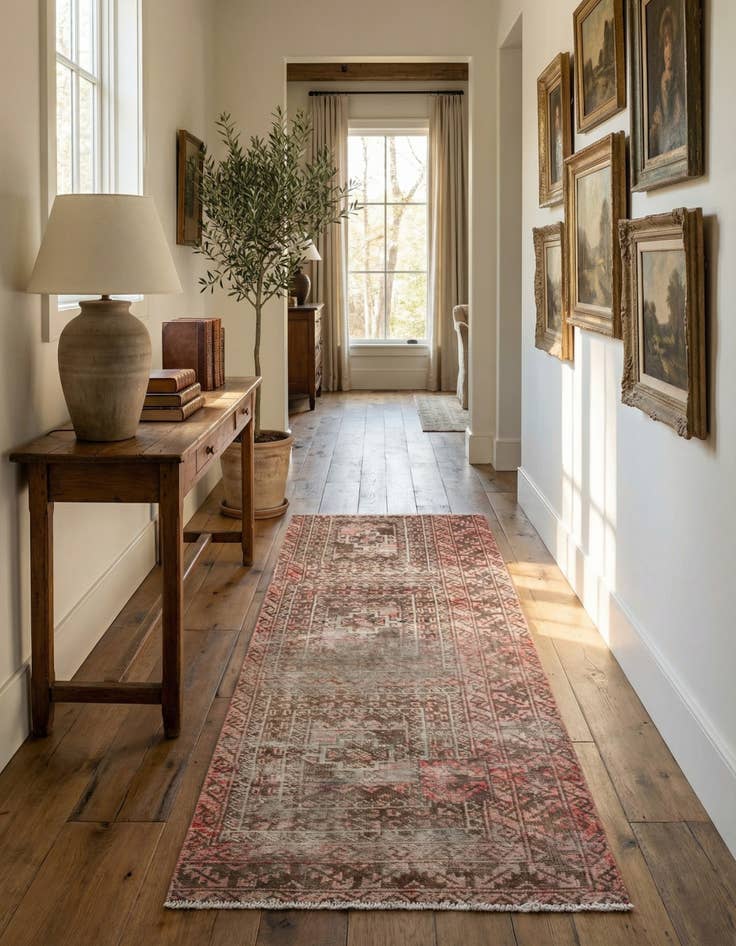 Detail image of 3' x 6'  Hand Knotted Ultra Vintage Persian Wool Runner Rug