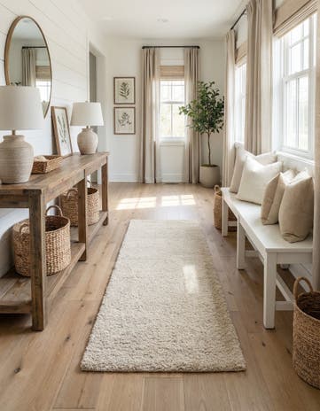 2' x 8' Soft Solid Shag Runner Rug