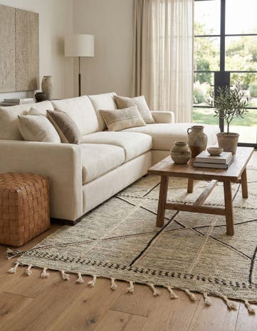 5' x 8' 3 Hand Knotted Moroccan Wool Rug