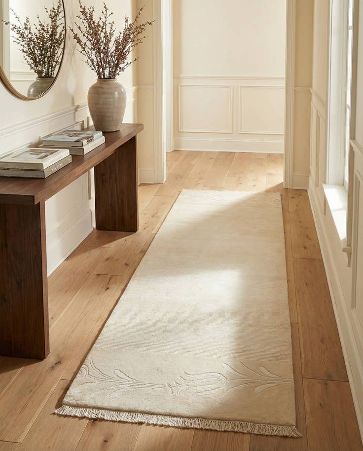 Detail image of 2' 11 x 9' 4 Hand Knotted Darya Wool Runner Rug