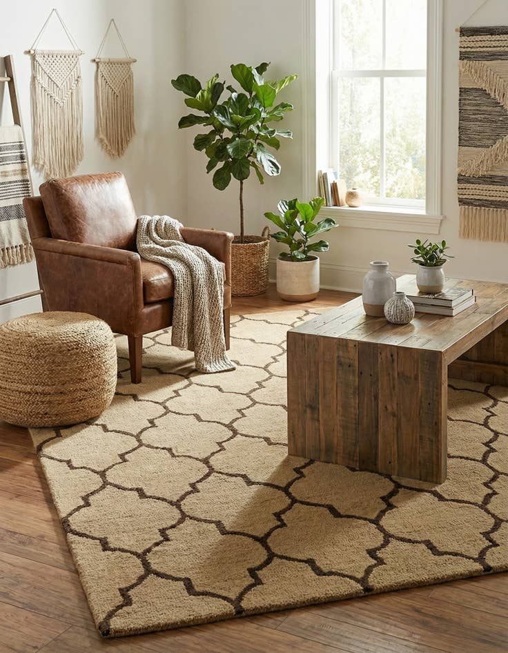 Detail image of 5' x 8' Luna Wool Rug