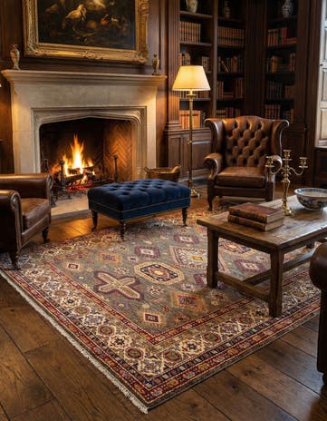 5' 7 x 7' 10 Kazak Wool Rug