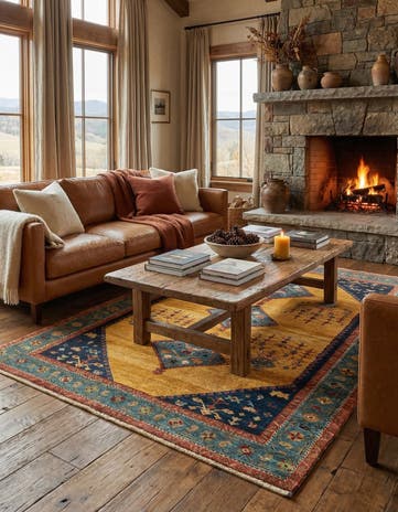 4' 8 x 6' 11 Gabbeh Rug