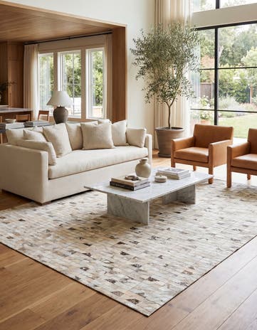 5' 4 x 7' 5 Cowhide Rug