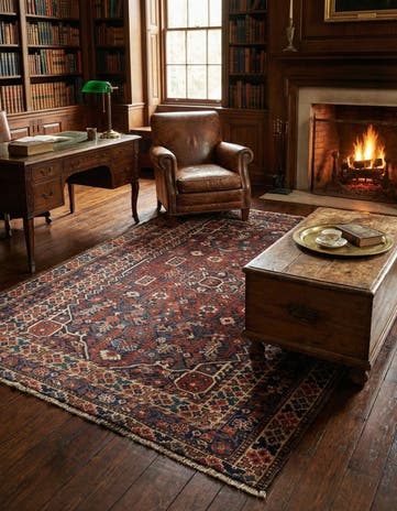 5' 1 x 6' 1 Ghashghai Wool Rug